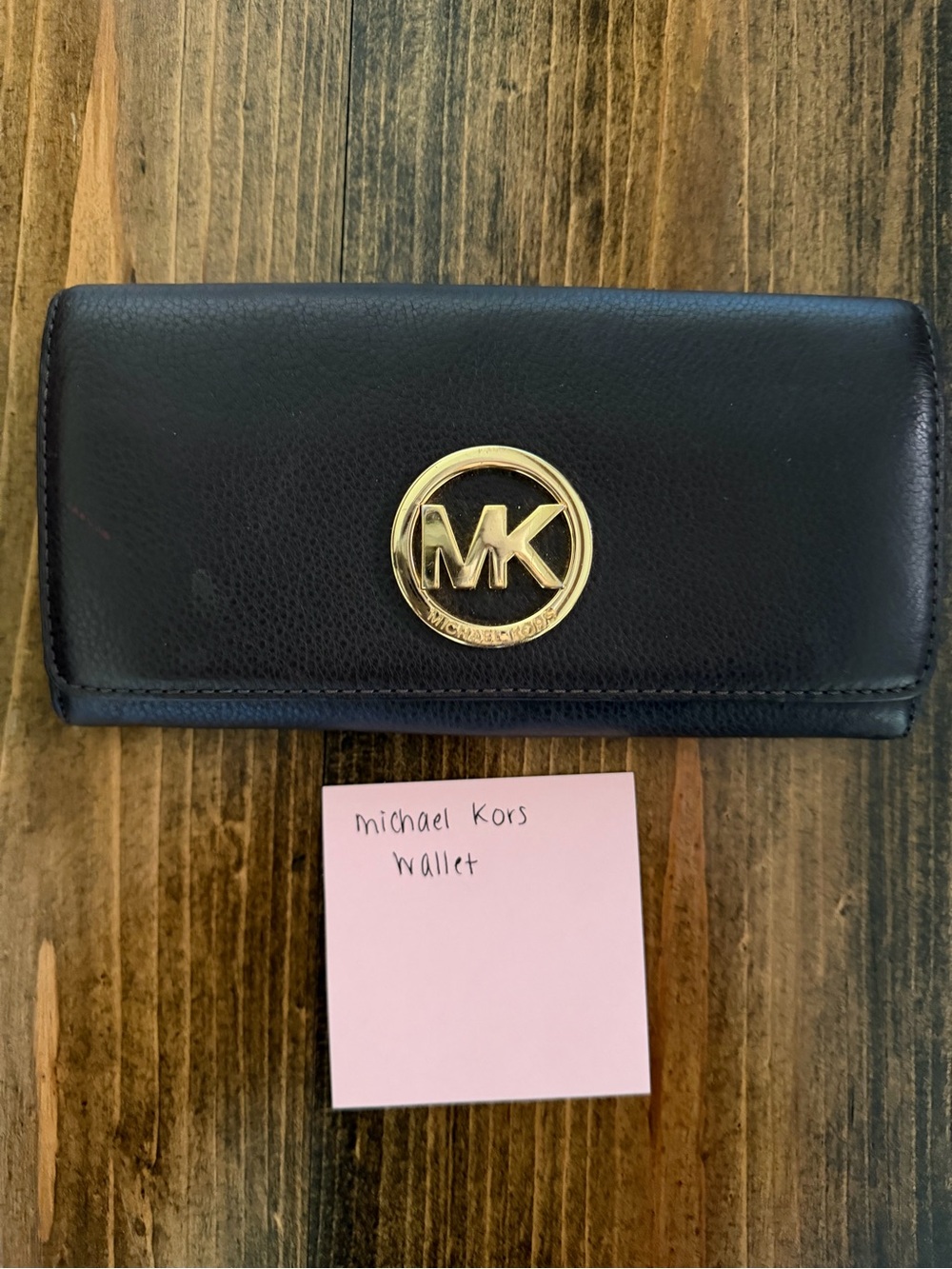Michael Kors Brown Leather Clutch Wallet